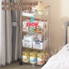 Xe đẩy kệ nhựa trong suốt 2-4 tầng, bánh xe, bảo quản đồ ăn nhẹ - 99.000₫ 4