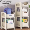 Xe đẩy lưu trữ CONOPERY 2-3 tầng di động 4 bánh - Kệ sách đa năng, dung tích lớn, giá 259.270₫