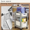 Xe đẩy lưu trữ MILTER 4 bánh đa năng 2-3 tầng, kệ sách dung tích lớn - 262.350₫ 4