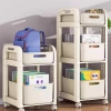 Xe đẩy lưu trữ MILTER 4 bánh đa năng 2-3 tầng, kệ sách dung tích lớn - 262.350₫ 7