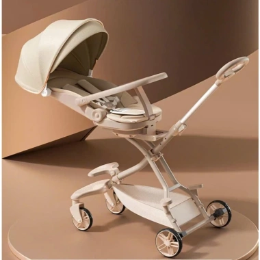 Xe đẩy M-10 nâng cấp bé sơ sinh kèm bàn ăn dặm, gập gọn, đảo chiều Hulk Kids 795k