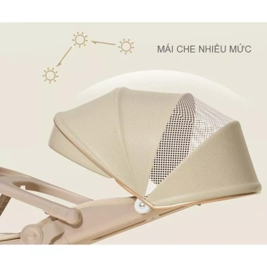 Xe Đẩy M10 Bé Sơ Sinh - Đảo Chiều 360 độ, Ngả Lưng 175 độ, Bàn Ăn - CORGI.MALL