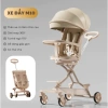 Xe đẩy M10 cho bé sơ sinh gấp gọn - Đảo chiều 360 độ, ngả lưng 175 độ kèm bàn ăn dặm