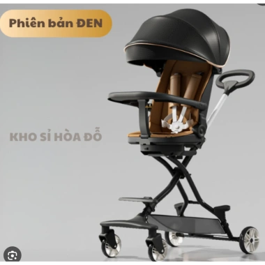Xe đẩy M10 cho bé sơ sinh gấp gọn - Đảo chiều 360 độ, ngả lưng 175 độ kèm bàn ăn dặm