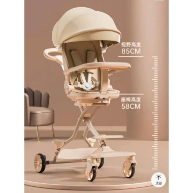 Xe Đẩy M10 gấp gọn cho bé sơ sinh - đảo chiều 360°, ngả lưng 175°, kèm bàn ăn dặm, giảm giá 23% tại DINO STORE
