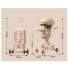 Xe đẩy M10 nâng cấp đa màu kèm bàn ăn dặm đảo chiều gấp gọn Giá chỉ 1,200,000 VND 3