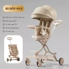 Xe đẩy M10 nâng cấp đa màu kèm bàn ăn dặm đảo chiều gấp gọn Giá chỉ 1,200,000 VND 9