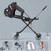 Xe đẩy M9 2 chiều 3 tư thế ngả sâu, giảm sóc, kèm đệm và mái che - Kho sỉ 585k 2