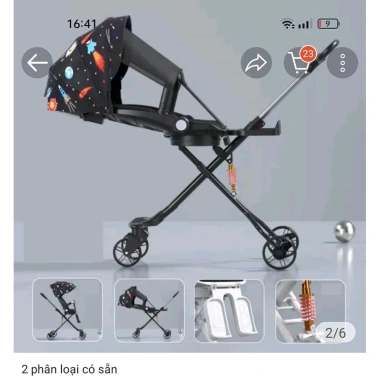 Xe Đẩy M9 Mẫu Hót Xoay 360 - Thiết Kế Mới, Thoải Mái Cho Bé - Giá 518,100₫