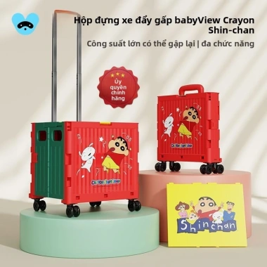 Xe đẩy mua sắm di động Babyview Crayon Shin-chan - Cắm trại, giá 816.200 Xe đẩy mua sắm di động Babyview Crayon Shin-chan - Cắm trại, giá 816.200