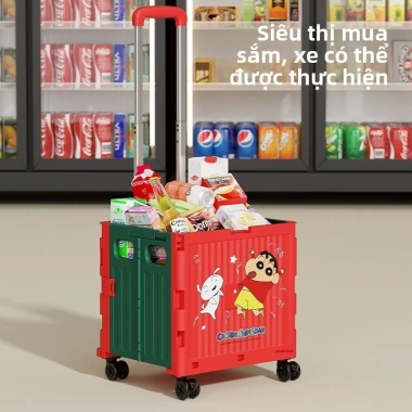 Xe đẩy mua sắm di động Babyview Crayon Shin-chan - Cắm trại, giá 816.200 2 Xe đẩy mua sắm di động Babyview Crayon Shin-chan - Cắm trại, giá 816.200 2