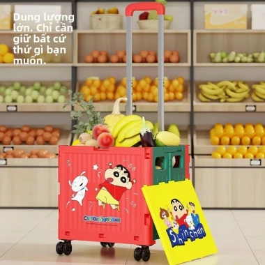 Xe đẩy mua sắm di động Babyview Crayon Shin-chan - Cắm trại, giá 816.200 8 Xe đẩy mua sắm di động Babyview Crayon Shin-chan - Cắm trại, giá 816.200 8
