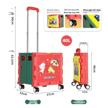 Xe đẩy mua sắm di động Babyview Crayon Shin-chan - Cắm trại, giá 816.200 13 Xe đẩy mua sắm di động Babyview Crayon Shin-chan - Cắm trại, giá 816.200 13