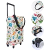 Xe đẩy mua sắm gập lại chống nước, tay cầm kính, dây đeo tay - Leo cầu thang, du lịch 9
