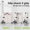 Xe đẩy mua sắm Trove gấp gọn - Đi chợ, cắm trại, bánh leo cầu thang, chỉ 299.000₫ 5