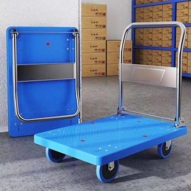 Xe đẩy nhỏ gấp nhẹ chở hàng trailer, xe tải phẳng đẩy tay - Giá chỉ 247k 8