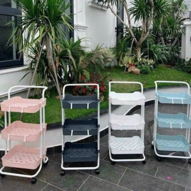 Xe Đẩy Nhựa Spa 3 Tầng Đa Năng - Kệ Đồ, Kệ Bỉm Sữa, Nhập Khẩu, Giá Ưu Đãi 150k