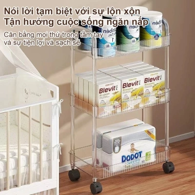 Xe đẩy nhựa trong suốt 2‑4 tầng có bánh xe, kệ, chỉ 96.000₫ – Đựng đồ spa, ăn nhẹ 2 Xe đẩy nhựa trong suốt 2‑4 tầng có bánh xe, kệ, chỉ 96.000₫ – Đựng đồ spa, ăn nhẹ 2