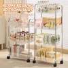 Xe đẩy nhựa trong suốt 2‑4 tầng có bánh xe, kệ spa cao cấp, giá chỉ 55.000đ 2