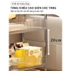 Xe đẩy nhựa trong suốt 2‑4 tầng có bánh xe, kệ spa cao cấp, giá chỉ 55.000đ 9
