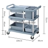 Xe đẩy phục vụ nhà hàng, quán ăn - Thu gom bát đũa, dọn bàn ăn, giá chỉ 450.000đ 2