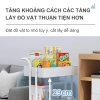 Xe Đẩy Spa 3-5 Tầng Đa Năng, Kệ Đồ Bỉm Sữa, Bánh Xe, Miễn Phí Vận Chuyển 3 Màu 4