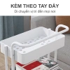 Xe Đẩy Spa 3-5 Tầng Đa Năng, Kệ Đồ Bỉm Sữa, Bánh Xe, Miễn Phí Vận Chuyển 3 Màu 5