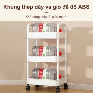 Xe Đẩy Spa 3-5 Tầng Đa Năng, Kệ Đựng Đồ Có Bánh Xe và Tay Vịn - Giá 99.000₫