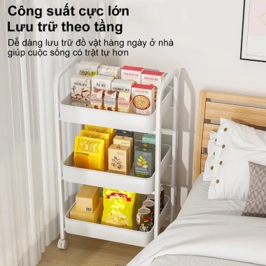 Xe Đẩy Spa 3 tầng bánh xe, kệ sắt 100% Thép, thời trang, chỉ 189.000₫ 9