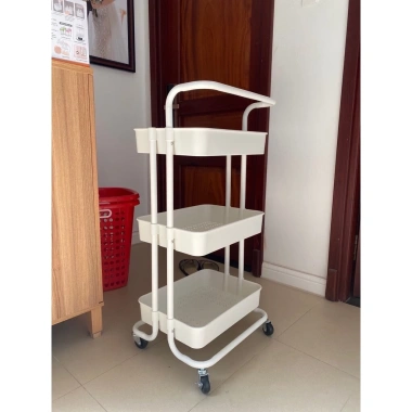 Xe đẩy spa 3 tầng - Chỉ 50.000đ giảm 20%, thiết kế tiện lợi, nâng tầm dịch vụ spa 3