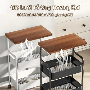 Xe Đẩy Spa 3 Tầng Đa Năng – Kệ Đặt Tùy Ý, Bánh Xe Đỡ Nặng, Lưu Trữ Ăn Vặt, 199.000
