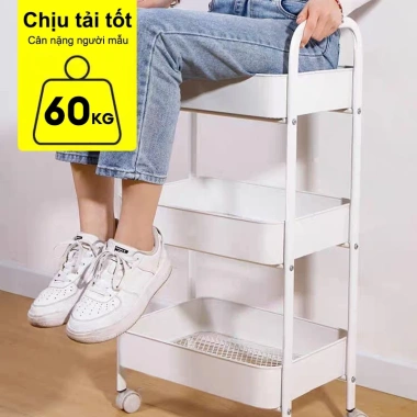 Xe Đẩy Spa 3 Tầng Đa Năng Thép Carbon Bánh Xe, Kệ Sắt Chịu 300kg - Giá 129k 3 Xe Đẩy Spa 3 Tầng Đa Năng Thép Carbon Bánh Xe, Kệ Sắt Chịu 300kg - Giá 129k 3