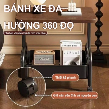 Xe Đẩy Spa 3 Tầng Kệ Đa Năng, Bánh Xe, Khung Thép, Dùng cho Phòng Ngủ và Bên Giường 6