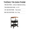 Xe Đẩy Spa 3 Tầng Kệ Đa Năng, Bánh Xe, Khung Thép, Dùng cho Phòng Ngủ và Bên Giường 9