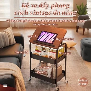 Xe Đẩy Spa 3 Tầng Khung Sắt Sơn Tĩnh Điện, Kệ Lưu Trữ Đa Năng, Bánh Xe Linh Hoạt – 299.000₫ 2