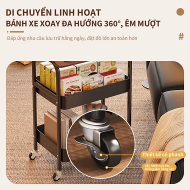 Xe Đẩy Spa 3 Tầng Khung Sắt Sơn Tĩnh Điện, Kệ Lưu Trữ Đa Năng, Bánh Xe Linh Hoạt – 299.000₫ 6
