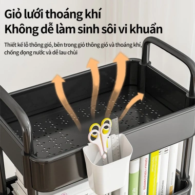 Xe Đẩy Spa 3 Tầng Nhựa Cao Cấp, Kệ Bánh Xe, Chịu 100kg, Bồi Thường 100% Khi Vỡ