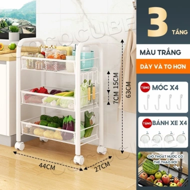 Xe Đẩy Spa 4 Tầng Bánh Xe XDS1 - Giá ưu đãi 248.400 VND, FREESHIP 10