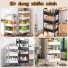 Xe đẩy Spa 4 tầng sắt mắt lưới, kệ đựng đồ bánh xe, giá 198.000₫ 4