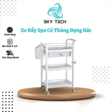 Xe Đẩy Spa Cao Cấp 3 Tầng - Giỏ Tiện Lợi Đa Chức Năng, Giá Ưu Đãi 470.000 VND