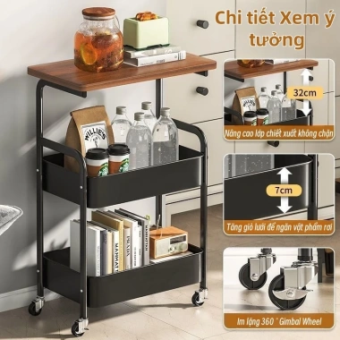 Xe Đẩy Spa JL 3 Tầng Đa Năng Kệ Đựng Đồ Tiện Lợi Có Bánh Xe Giá Ưu Đãi 89.000₫ 3