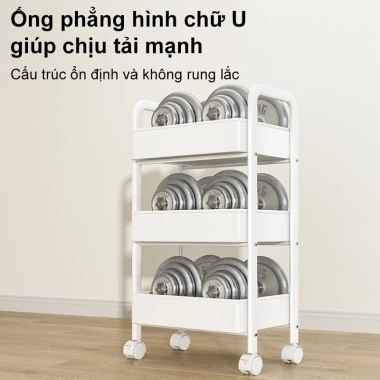 Xe Đẩy Spa Pallet Lưới Sắt Cao Cấp Kệ Đựng Đồ Đa Năng 3 Tầng Có Bánh Xe 189.000₫