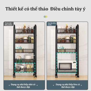 Xe đẩy Spa sắt 3-5 tầng mắt lưới, kệ bánh xe, tải 200kg - Giá 139.000đ