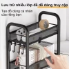 Xe đẩy Spa sắt đa năng, bánh xe 360 độ, kệ 2-4 tầng, mắt lưới - Giá chỉ 179.000₫ 2