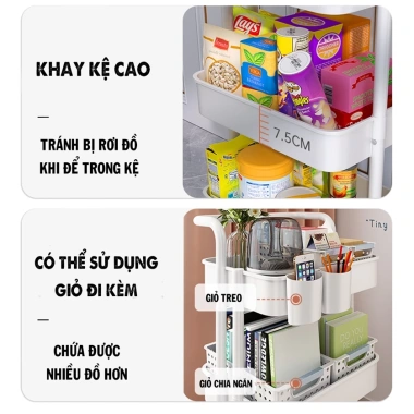 Xe Đẩy Spa YTC 3 Tầng - Kệ Bỉm Sữa, Bánh Xe Đa Năng, Giá Ưu Đãi 69.000₫ 4