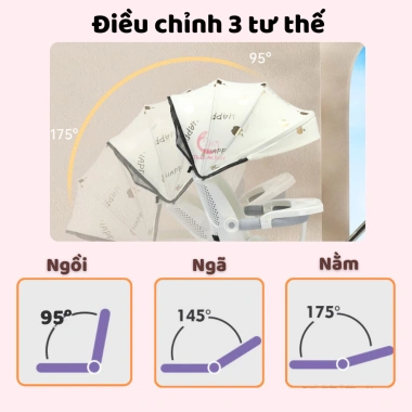 Xe đẩy THIENAN BABY M9/M8 gấp gọn, xoay chiều, 3 chế độ ngã lưng cho bé 2 tháng-6 tuổi - Giá ưu đãi 550k 3 Xe đẩy THIENAN BABY M9/M8 gấp gọn, xoay chiều, 3 chế độ ngã lưng cho bé 2 tháng-6 tuổi - Giá ưu đãi 550k 3