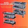 Xe Đẩy Thu Gom Chén Dĩa & Thức Ăn Thừa - Freeship, Giá Giảm 1.22 Triệu, Tiện Lợi, Vệ Sinh An Toàn