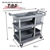 Xe Đẩy Thu Gom Chén Dĩa & Thức Ăn Thừa - Freeship, Giá Giảm 1.22 Triệu, Tiện Lợi, Vệ Sinh An Toàn 5