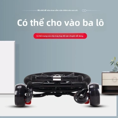 Xe đẩy trẻ em nhẹ gập gọn, phù hợp 1‑6 tuổi, du lịch di động, giá ưu đãi 981.400₫ 3 Xe đẩy trẻ em nhẹ gập gọn, phù hợp 1‑6 tuổi, du lịch di động, giá ưu đãi 981.400₫ 3