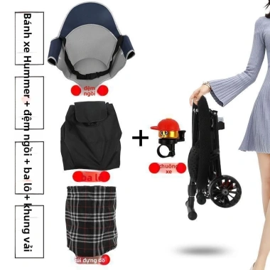 Xe đẩy trẻ em nhẹ gập gọn, phù hợp 1‑6 tuổi, du lịch di động, giá ưu đãi 981.400₫ 11 Xe đẩy trẻ em nhẹ gập gọn, phù hợp 1‑6 tuổi, du lịch di động, giá ưu đãi 981.400₫ 11